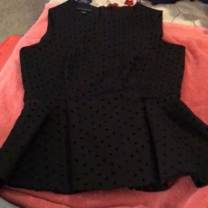 Black peplum